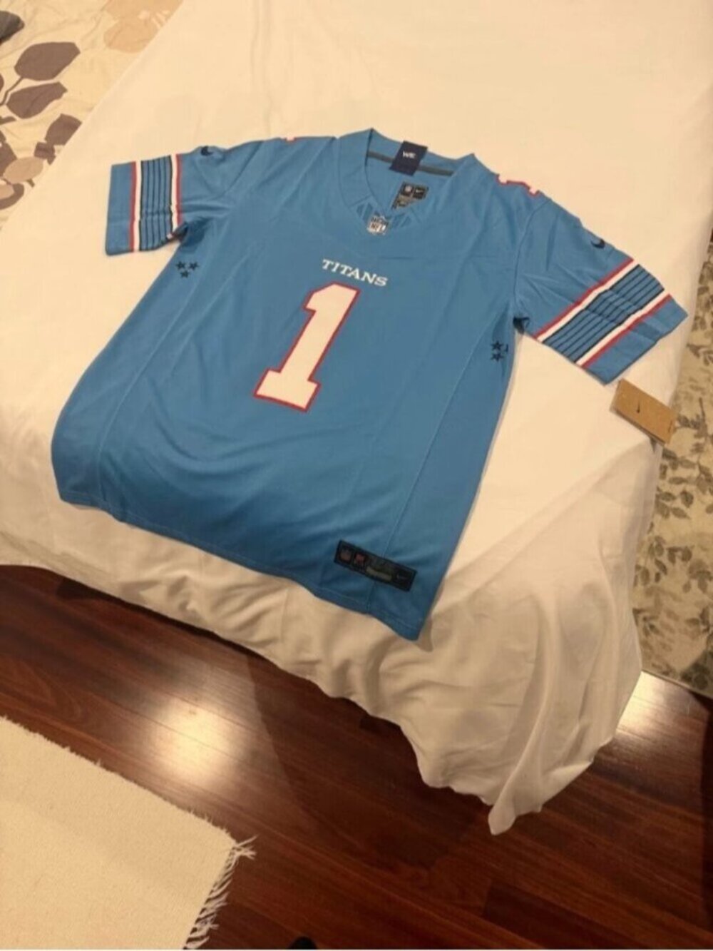 Cameron Ward Light Blue Stitched Jersey Vapor